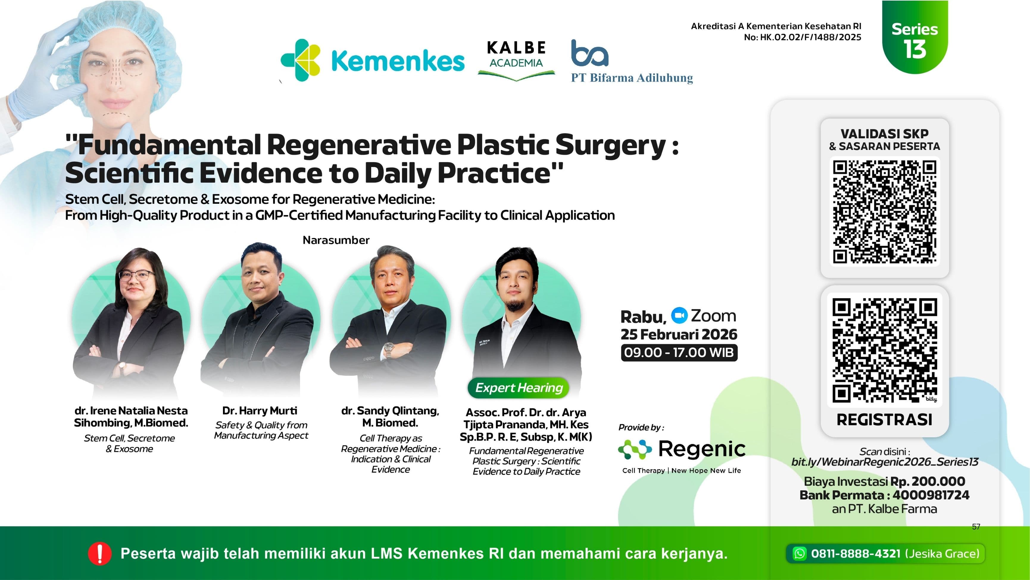 Fundamental Regenerative Plastic Surgery : Scientific Evidence to Daily Practice (Stem Cell, Secretome & Exosome for Regenerative Medicine: From High-Quality Product Manufacture in a GMP-Certified Manufacturing Facility to Clinical Application)